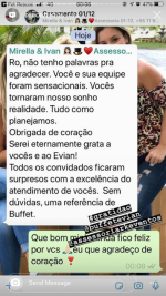 Depoimentos de Clientes Buffet de Casamento Evian 15